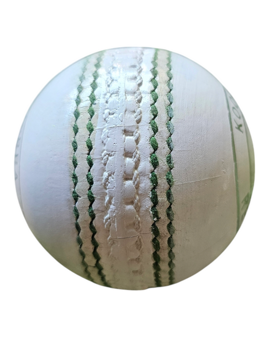 Kookaburra Regulation White Leather Cricket Ball (156gm)