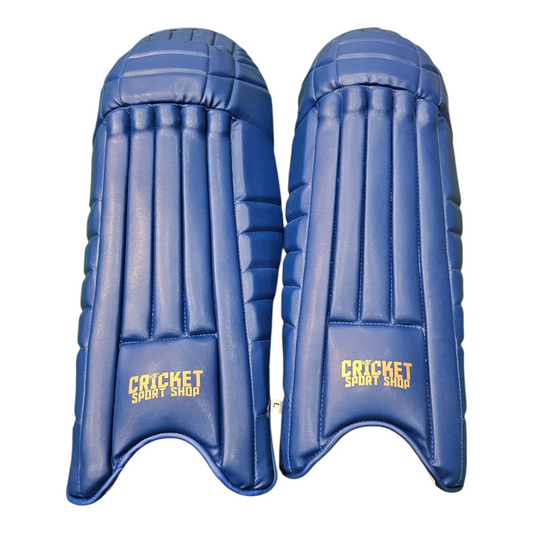 Cricket Sport Shop Premium Blue Batting Pads – Lightweight Protection for Tape & Hard Ball Cricket