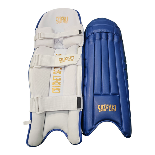 Cricket Sport Shop Premium Blue Batting Pads – Lightweight Protection for Tape & Hard Ball Cricket