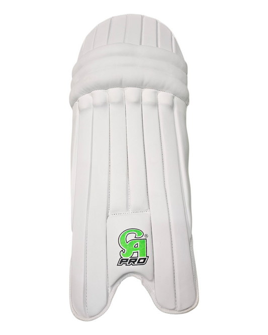 CA Pro Batting Pads – Lightweight Professional Cricket Leg Guards (White Edition)