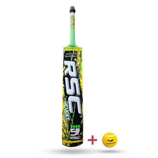 RSC Revolt Cricket Bat - Elite Performance for Tape Ball Cricket