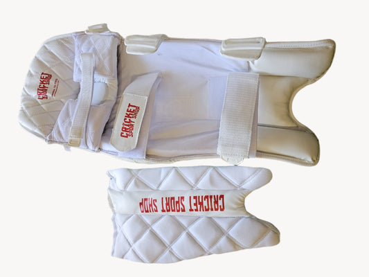 White leather ball pad cricket sport shop