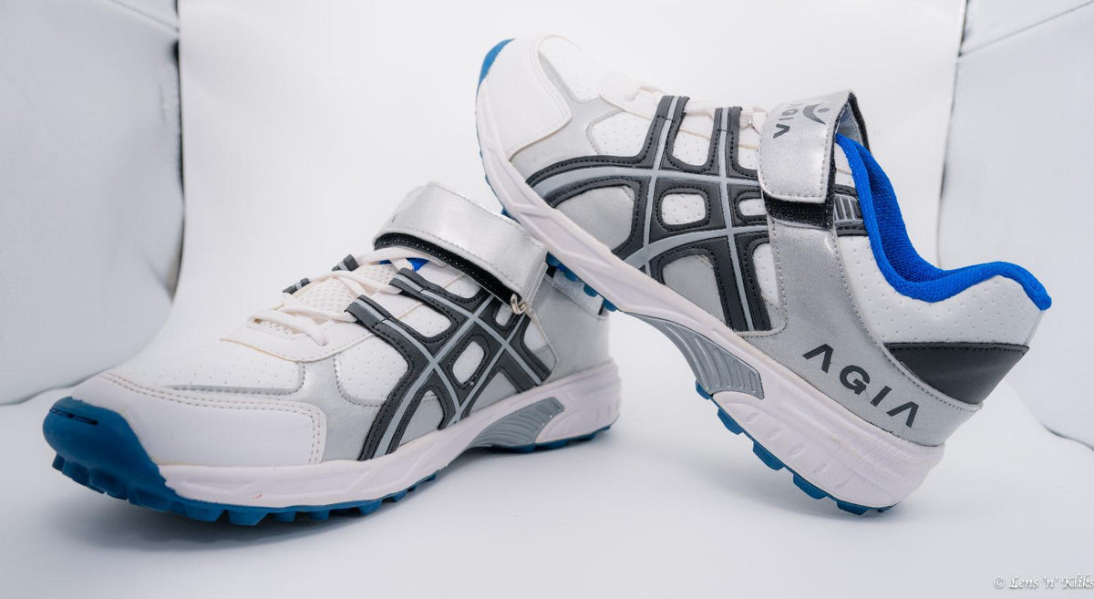 Shoes DashFlex - Cricket Shoes for Kids / Youth / Men - White & Blue