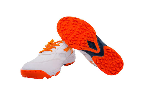 Shoes - Cricket Shoes for Kids / Youth / Men - Fluro Orange - White