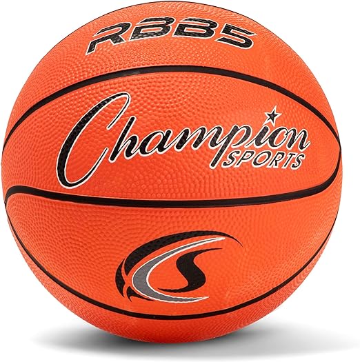 Basketball intermediate size, orange rubber