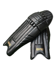Cricket Sport Shop Premium Black Batting Pads – Lightweight Protection for Tape & Hard Ball Cricket